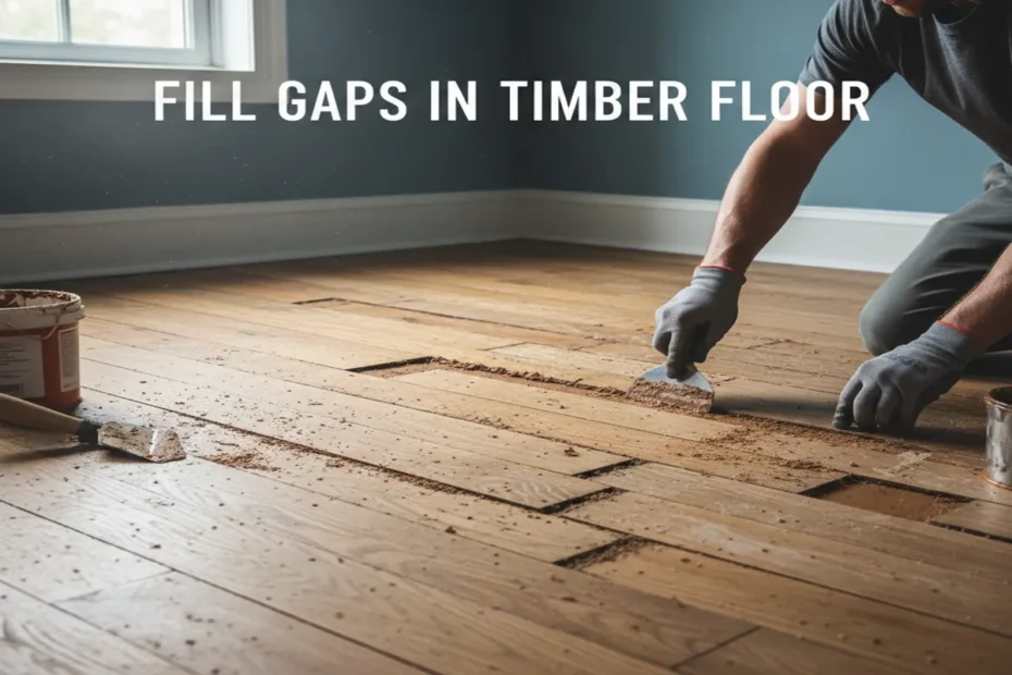 Fill Gaps in Timber Floor